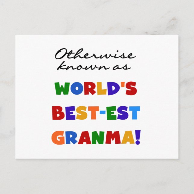 Carte Postale Autres cadeaux Granma les plus populaires (Devant)