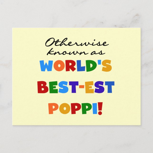 Carte Postale Autres T-shirts et cadeaux Poppi les plus connus (Devant)