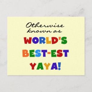 Carte Postale Autres T-shirts et cadeaux Yaya les plus connus