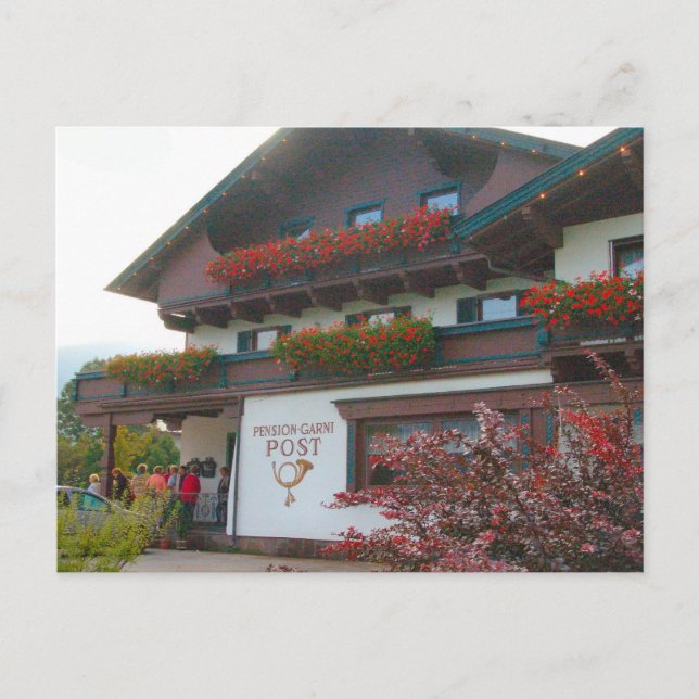 Carte Postale Autriche, bureau de poste du village de Zillertal (Devant)