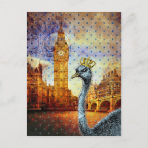 Carte Postale Autruche royale à Londres