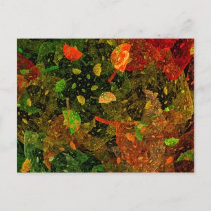 Carte Postale Autumn colorful decorative design