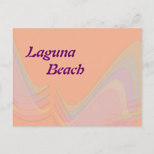 Carte postale aux ailes pastel de Laguna Beach Cal