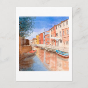 Carte postale aux beaux-arts - Île de Burano