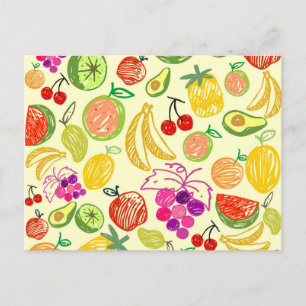 Carte postale aux fruits mélangés