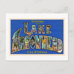 Carte postale aux grandes lettres CA du lac Arrowh