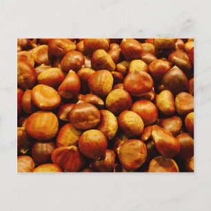 Carte postale aux marrons sucrés
