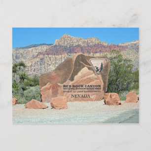 Carte postale aux signes Red Rock Canyon NV !