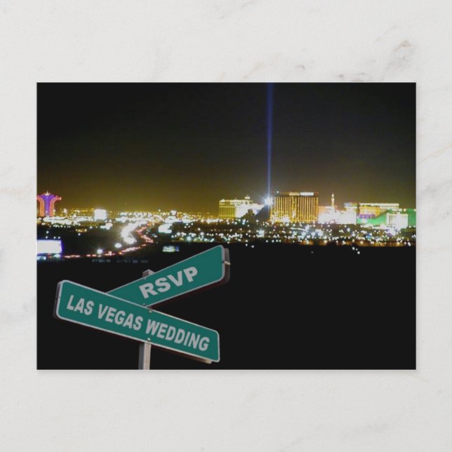 Carte postale aux signes RSVP Street Wedding de La (Devant)