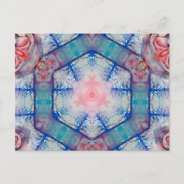 Carte Postale AVALON Dame du lac, Réflexions magiques de l'eau (Devant)