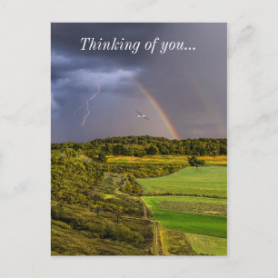 Carte Postale Avancer De La Tempête De Manière Peintique