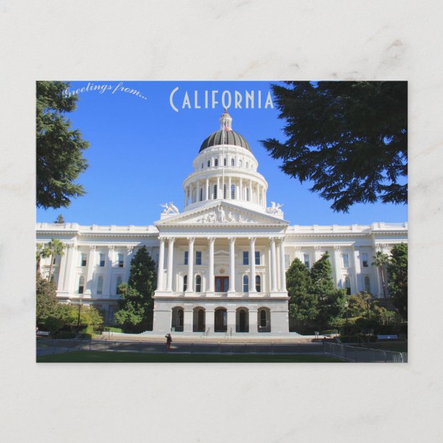 Carte Postale Avant du Capitole de l'État de Californie Sacramen (Devant)