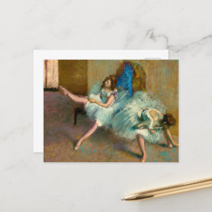 Carte Postale Avant le ballet par Edgar Degas