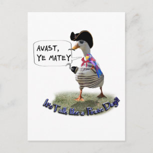 Carte Postale AVAST, MATEY ! Ce sera Pirate parler jour