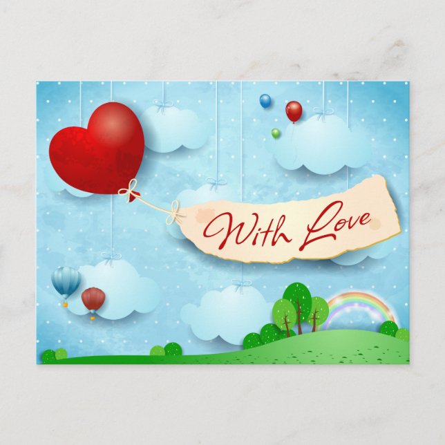 Carte Postale Avec amour (Devant)
