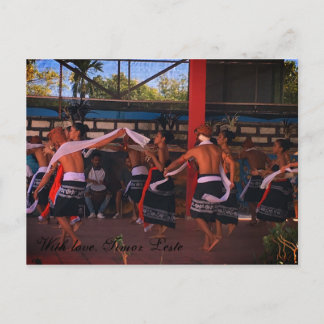Carte Postale Avec amour, le Timor oriental
