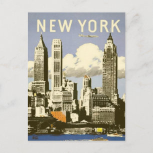 Carte postale avec Cool Vintage New York Imprimer
