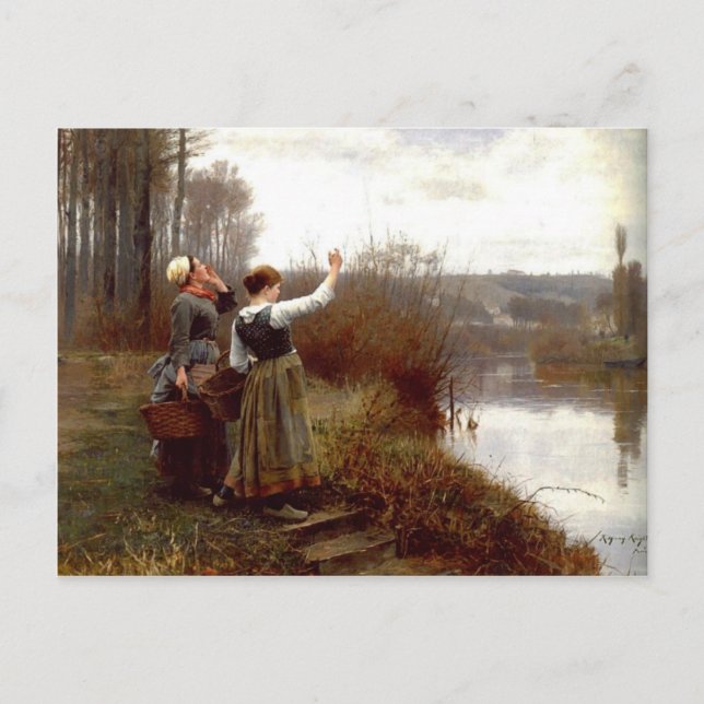 Carte Postale Avec Daniel Ridgway Knight Peinture (Devant)