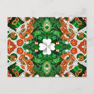 Carte postale avec design couleur Irlande