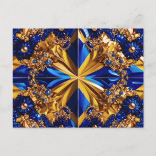 Carte postale avec Design de couleurs Suède