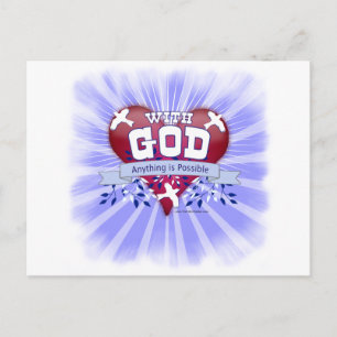 Carte Postale Avec Dieu tout est possible