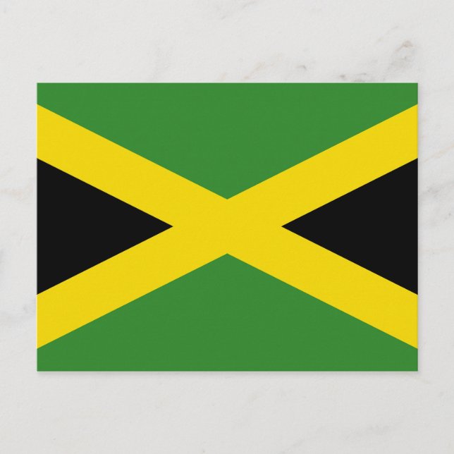 Carte postale avec Drapeau de Jamaïque (Devant)