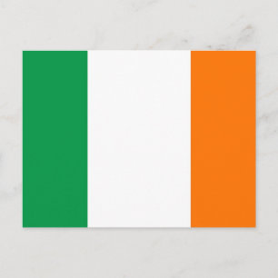 Carte postale avec Drapeau d'Irlande