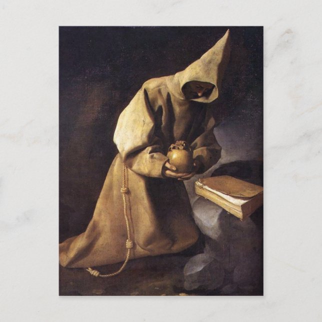 Carte Postale Avec Francisco de Zurbaran Peinture (Devant)