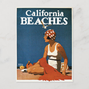 Carte postale avec impression en Californie Vintag