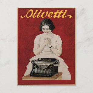 Carte postale avec imprimé Vintage Ad en Italie
