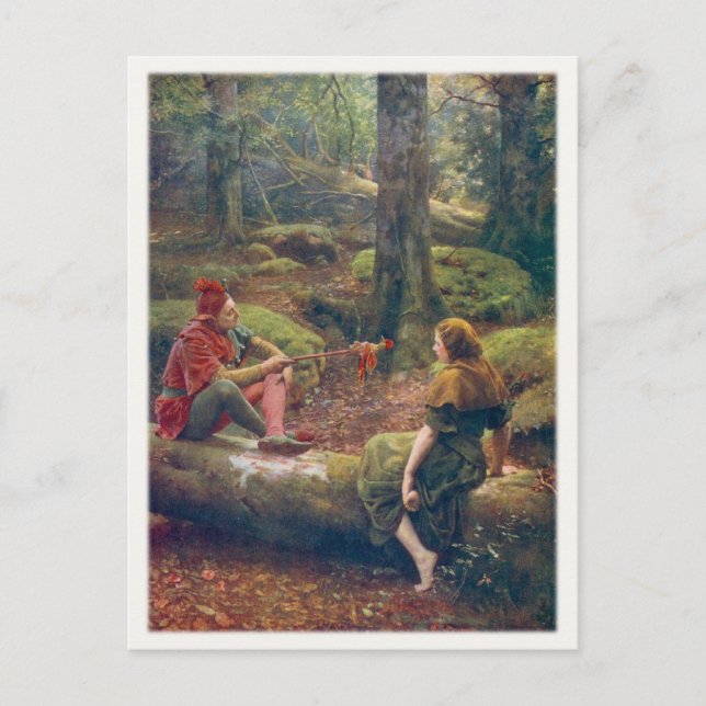 Carte Postale Avec John Collier Peinture (Devant)