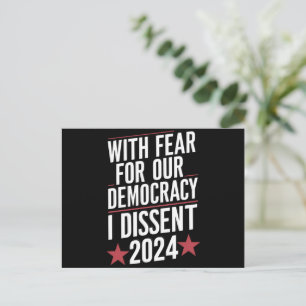 Carte Postale Avec La Peur Pour Notre Démocratie, Je Divise 2024