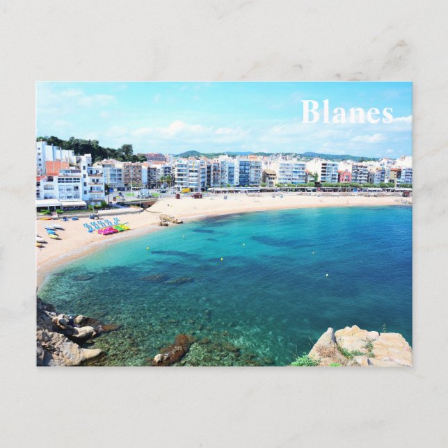 Carte postale avec la ville de Blanes (Devant)