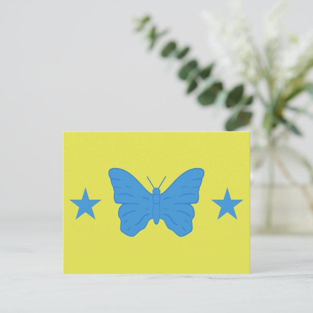 Carte postale avec le drapeau de Bady Bassitt, Bré (Debout devant)