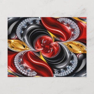 Carte postale avec motif aux couleurs de l'Allemag