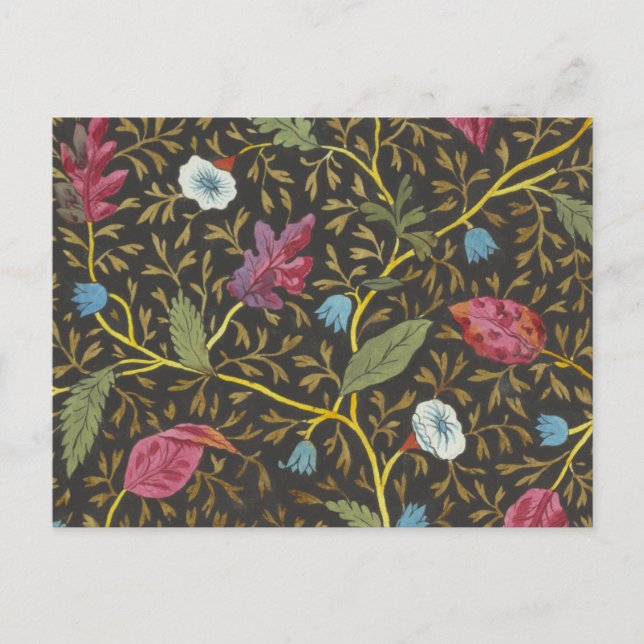Carte postale avec motif floral pour tissu imprimé (Devant)