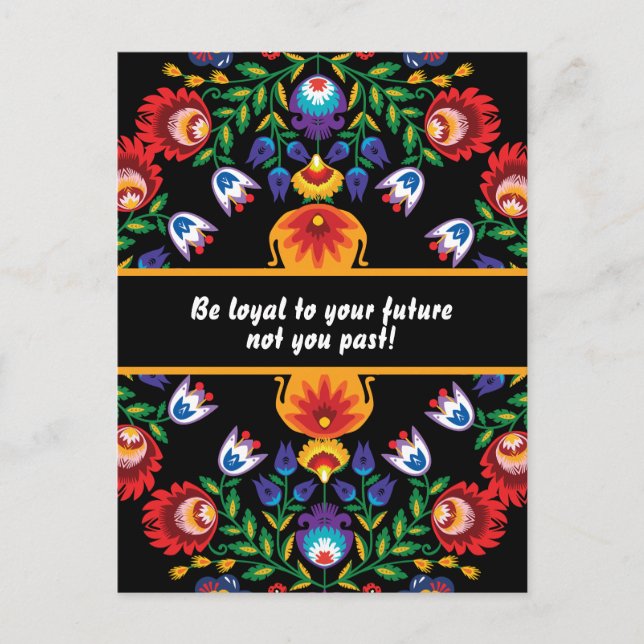 Carte Postale Avec motivation Awesome polish Folk Wycinanki (Devant)