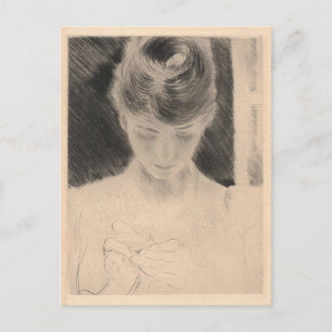 Carte Postale Avec Paul Cesar Helleu Peinture