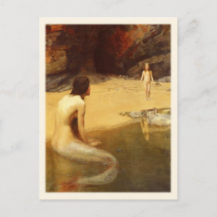 Carte postale avec peinture de John Collier