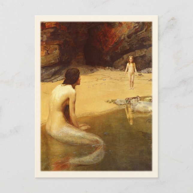 Carte postale avec peinture de John Collier (Devant)