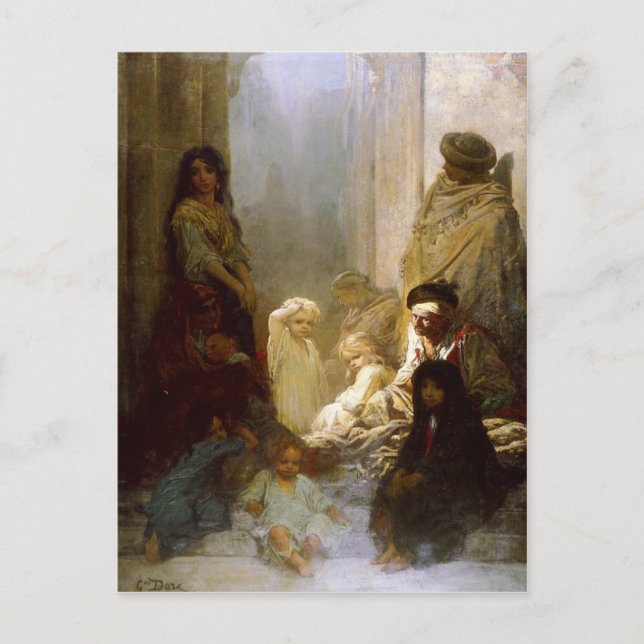 Carte Postale Avec Peinture Gustave Dore (Devant)