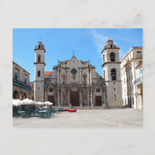 Carte postale avec photo de la cathédrale de La Ha