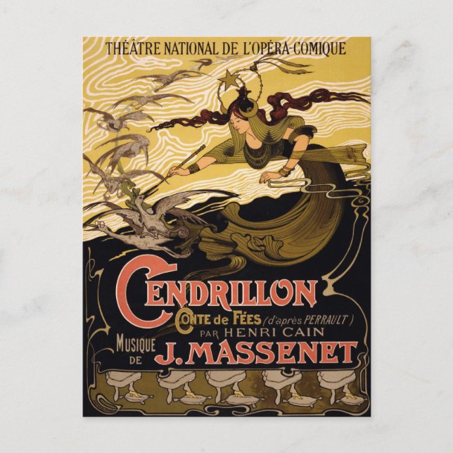 Carte Postale Avec Poster Théâtre Vintage (Devant)