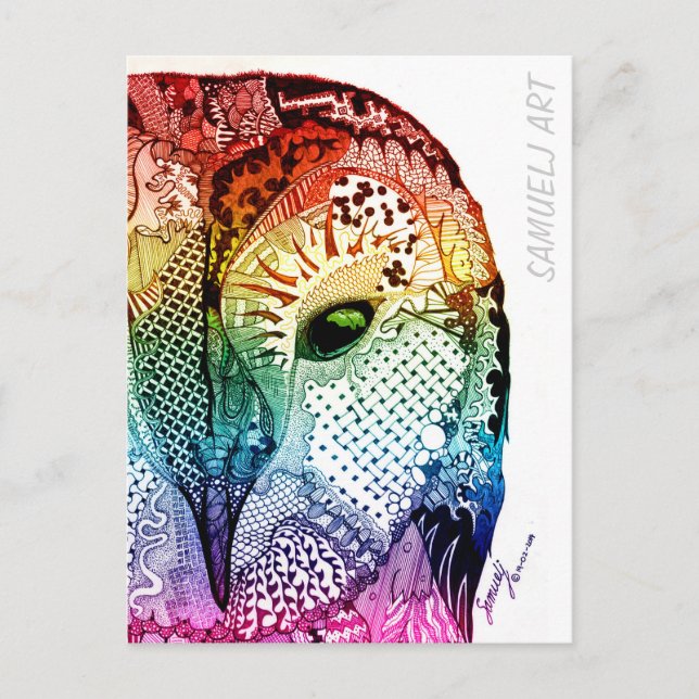 Carte Postale Avec Samuelj Design (Devant)