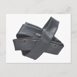 Carte postale avec tube en caoutchouc