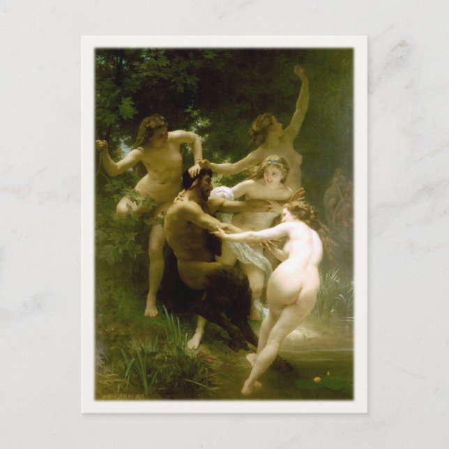 Carte Postale Avec William-Adolphe Bouguereau Pein (Devant)