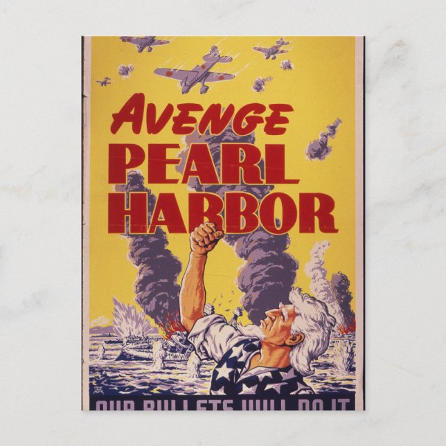 Carte Postale Avenge Pearl Harbour (Devant)