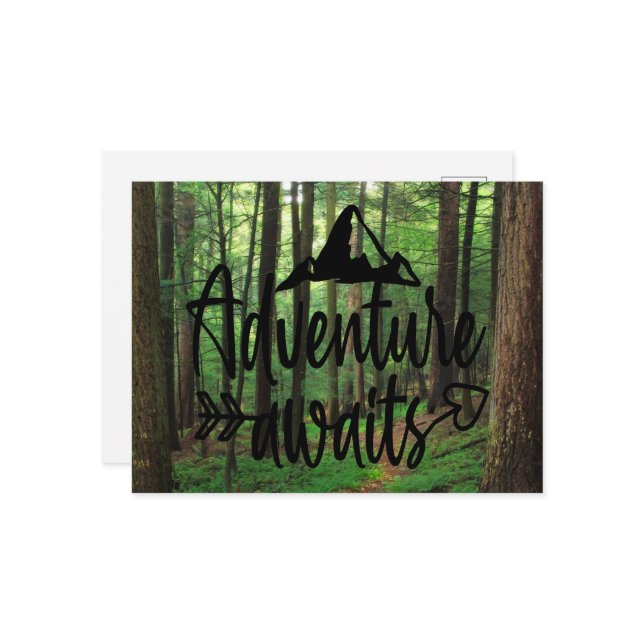Carte Postale Aventure Attend (Devant/Arrière en situation)