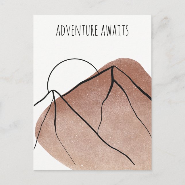 Carte Postale Aventure Attend Les Amateurs De Camping (Devant)