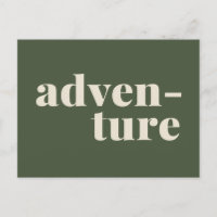 Aventure | Citation simple et inspirée verte
